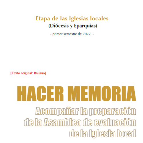 Hacia las Asambleas 2027 de las Iglesias: publicada la guía «Hacer memoria»